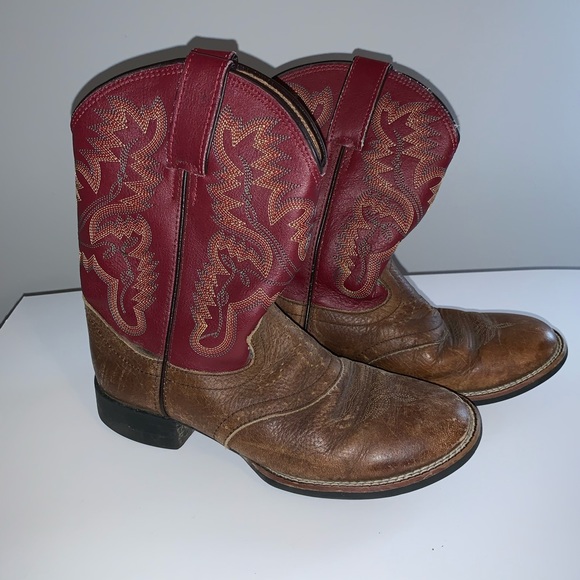boys leather cowboy boots